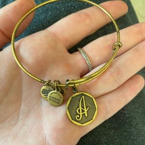 Alex and Ani Gold “A” Bracelet